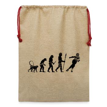 Entwicklung eines Rollschuhläufers - Jute Weihnachtssack  - Beige - Vorne