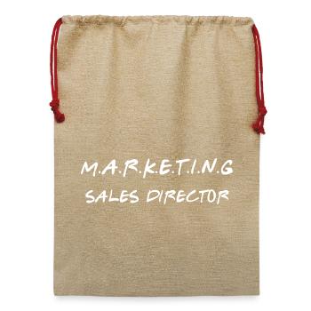 Marketing- und Vertriebsleiter Geschenkprofi Top - Jute Weihnachtssack  - Beige - Vorne