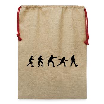 Fecht Taktiken - Jute Weihnachtssack  - Beige - Vorne