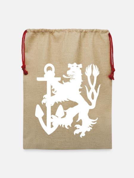 Düsseldorf - Düsseldorfer Löwe - Jute Weihnachtssack  - Beige