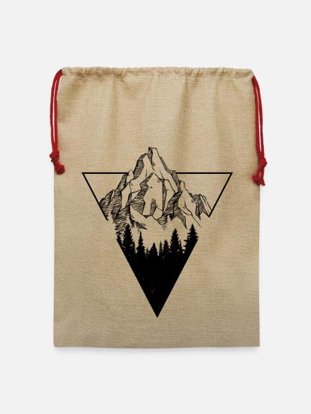 Berg - Jute Weihnachtssack  - Beige