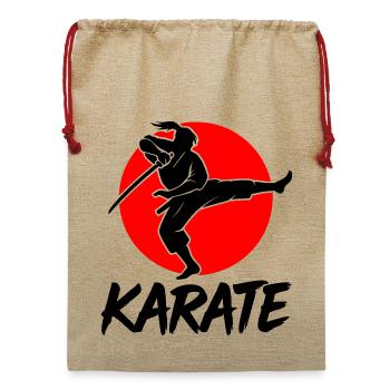 Samurai - Jute Weihnachtssack  - Beige - Vorne