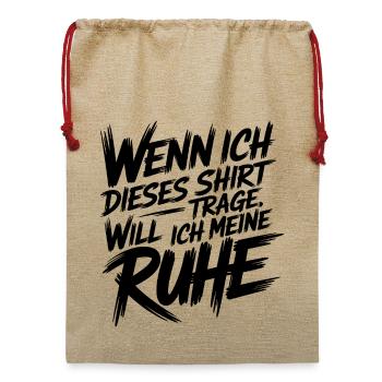 Ruhemodus - Jute Weihnachtssack  - Beige - Vorne
