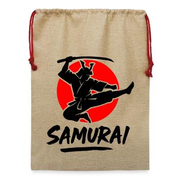 Samurai - Jute Weihnachtssack  - Beige - Vorne