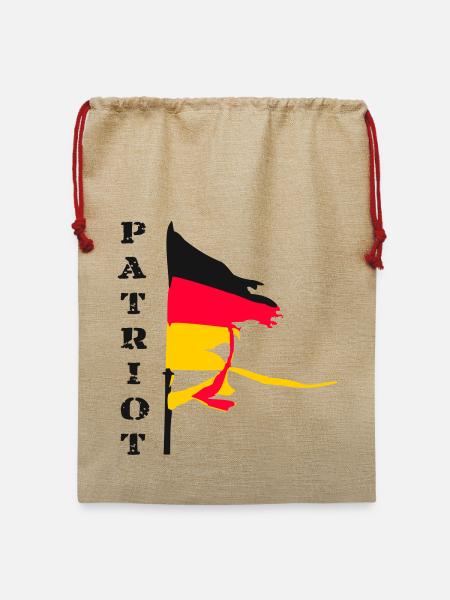 Deutschland Patriot 01 - Jute Weihnachtssack  - Beige