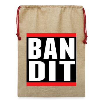 bandit dieb crime criminal aufkleber hooligan gang - Jute Weihnachtssack  - Beige - Vorne