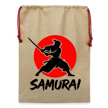 Samurai - Jute Weihnachtssack  - Beige - Vorne