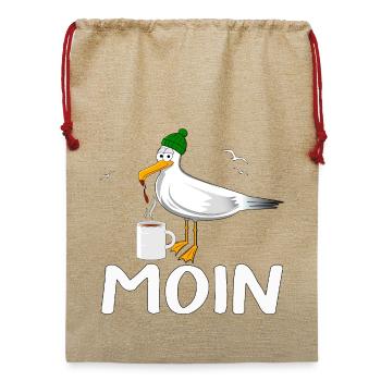 Möve MOIN - Jute Weihnachtssack  - Beige - Vorne