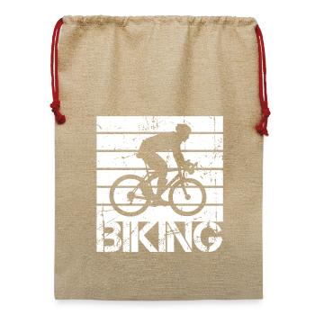 Radsport - Jute Weihnachtssack  - Beige - Vorne