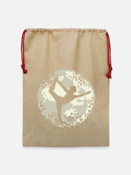 Yoga - Jute Weihnachtssack - Beige