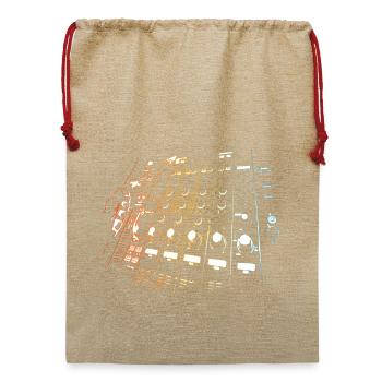 DJ - Jute Weihnachtssack  - Beige - Vorne