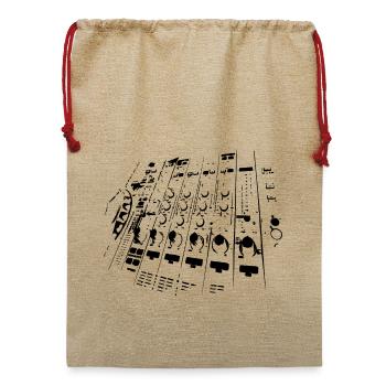 DJ Mischpult - Jute Weihnachtssack  - Beige - Vorne