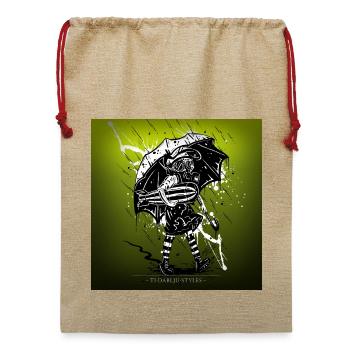 school's out for war - Jute Weihnachtssack  - Beige - Vorne