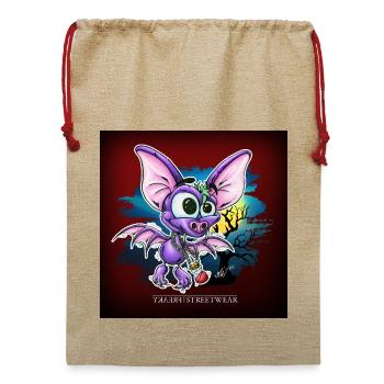 Schatten der Nacht - Jute Weihnachtssack  - Beige - Vorne