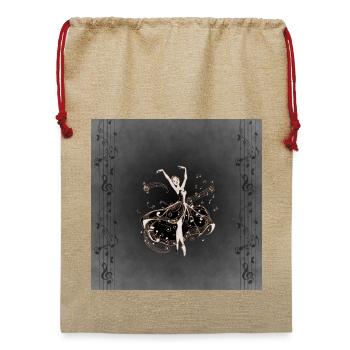 Die Tänzerin des Abends. - Jute Weihnachtssack  - Beige - Vorne