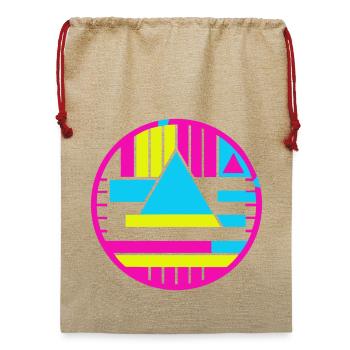 Testzeichen New Wave - Jute Weihnachtssack  - Beige - Vorne