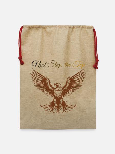 Sigura-Design: Nächster Schritt, die Spitze - Jute Weihnachtssack - Beige