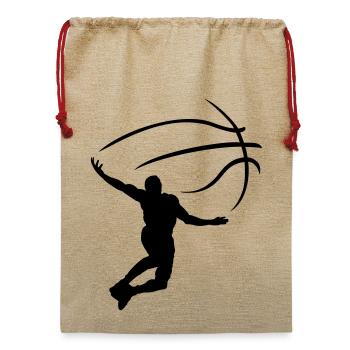 Sport - Jute Weihnachtssack  - Beige - Vorne