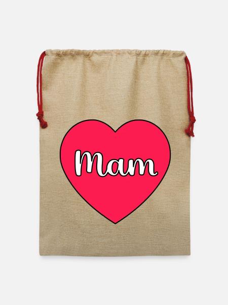 Mama Hart - Jute Weihnachtssack - Beige