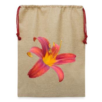 Lilienfunken Farbexplosion - Jute Weihnachtssack  - Beige - Vorne
