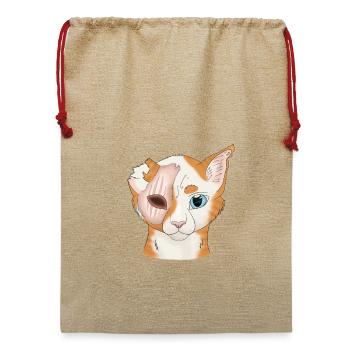Lichtherz - Warrior Cats - Jute Weihnachtssack  - Beige - Vorne
