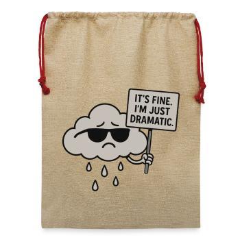 Drama Cloud - Jute Weihnachtssack  - Beige - Vorne