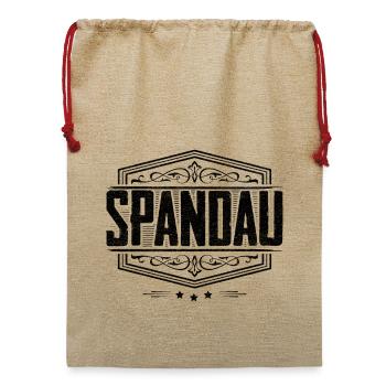 Berlin Spandau - Jute Weihnachtssack  - Beige - Vorne