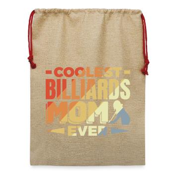 Billard Mama - Jute Weihnachtssack  - Beige - Vorne