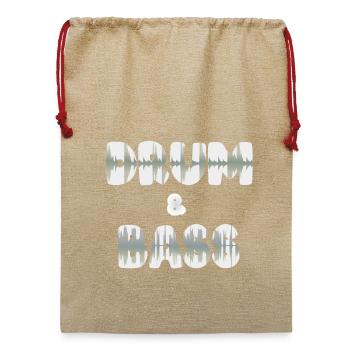 DNB-Wellenform - Jute Weihnachtssack  - Beige - Vorne