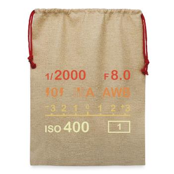 Digitale Fotokamera - Jute Weihnachtssack  - Beige - Vorne