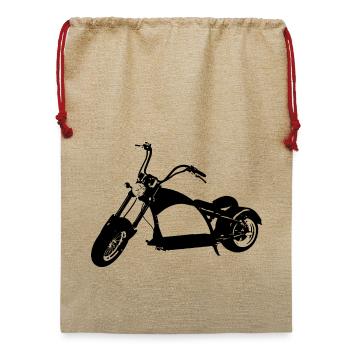 E-Chopper - Jute Weihnachtssack  - Beige - Vorne