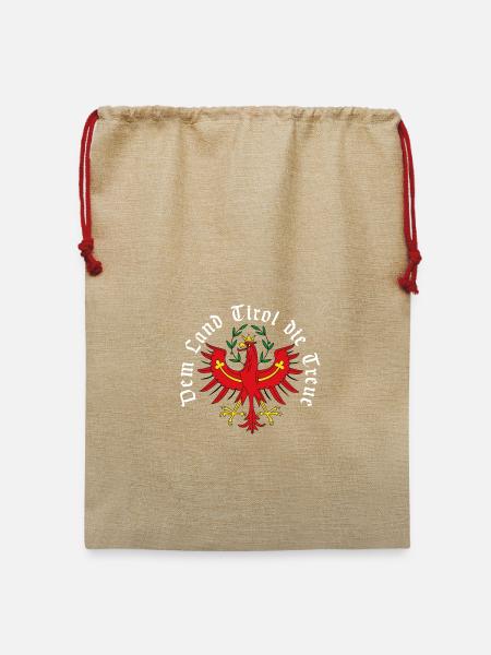 Dem Land Tirol die Treue - Jute Weihnachtssack  - Beige