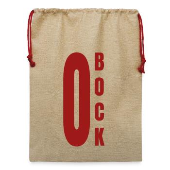 Null Bock, 0 Bock,kein Bock, Motivation - Jute Weihnachtssack  - Beige - Vorne