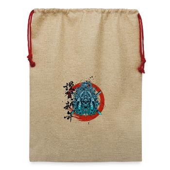 Samurai - Jute Weihnachtssack  - Beige - Vorne
