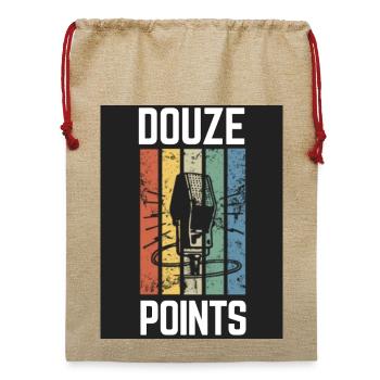 Douze Points Eurovision - Jute Weihnachtssack  - Beige - Vorne