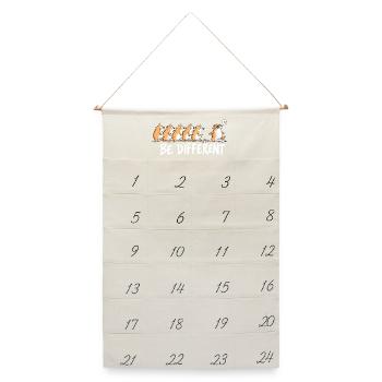 Lemminge Be Different Individualität Statement Hum - Leinen Adventskalender  - Naturweiß - Vorne