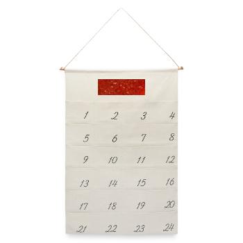 Tomatensauce - Leinen Adventskalender  - Naturweiß - Vorne