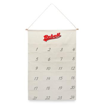 rebel dieb rowdy rebell bandit hustler gang crime - Leinen Adventskalender  - Naturweiß - Vorne