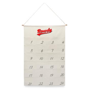 rowdy rüpel bandit gang dieb chaot bengel sohn - Leinen Adventskalender  - Naturweiß - Vorne