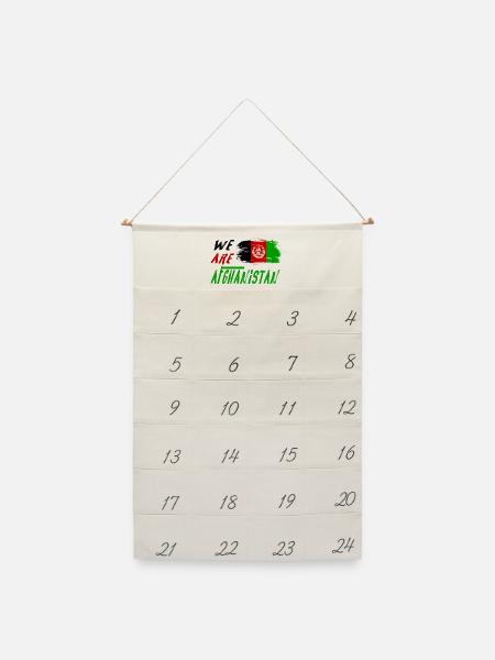 Wir sind Afghanistan - Leinen Adventskalender - Naturweiß