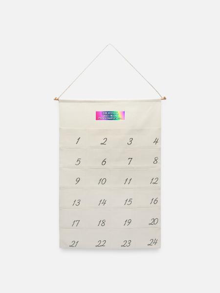 Lebe stets so, dass die AfD etwas dagegen hat. - Leinen Adventskalender - Naturweiß