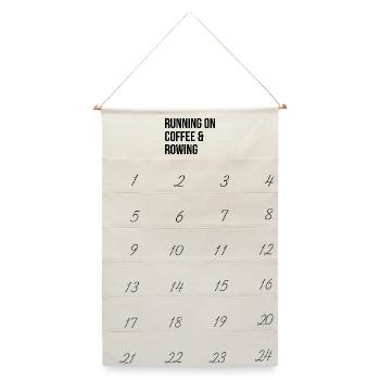 Rudern, Rudern, Rudern - Leinen Adventskalender  - Naturweiß - Vorne