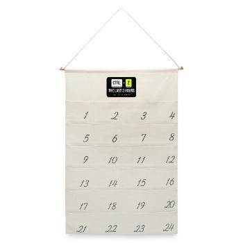 Strg Z: Die letzten 3 Stunden - Leinen Adventskalender  - Naturweiß - Vorne