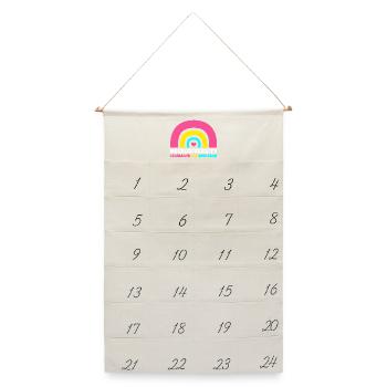 Autismus Gehirn Autist Asperger Neurodiversity - Leinen Adventskalender  - Naturweiß - Vorne