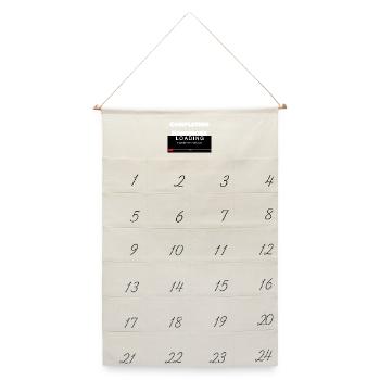 Scrolling Ladebalken Universität Lustiger Druck - Leinen Adventskalender  - Naturweiß - Vorne