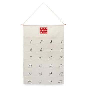 Tequila - Leinen Adventskalender  - Naturweiß - Vorne