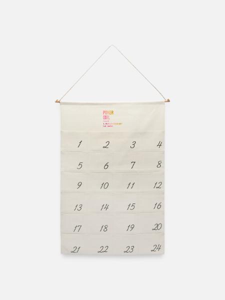 Poker Poker Poker - Leinen Adventskalender  - Naturweiß
