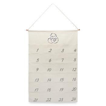 Biohazard-Glitch-Symbol - Leinen Adventskalender  - Naturweiß - Vorne