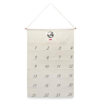 Danzig Polen Streetwear Reise Souvenir - Leinen Adventskalender  - Naturweiß - Vorne
