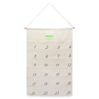 Debugging Is My Cardio IT Humor Geschenk - Leinen Adventskalender  - Naturweiß - Vorne